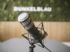 Abbildung von einem Mikrofon - DUNKELBLAU - Agentur für Krisenkommunikation, Krisenprävention und strategische Beratung